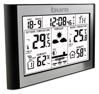 Погодная станция Buro BU-WSH114-LIGHT серебристый от магазина РЭССИ