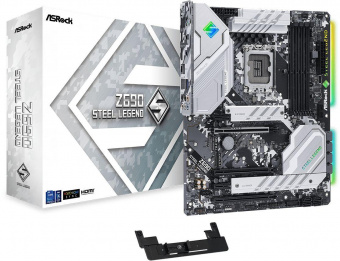 Материнская плата Asrock Z690 STEEL LEGEND Soc-1700 Intel Z690 4xDDR4 ATX AC`97 8ch(7.1) 2.5Gg RAID+HDMI+DP от магазина РЭССИ