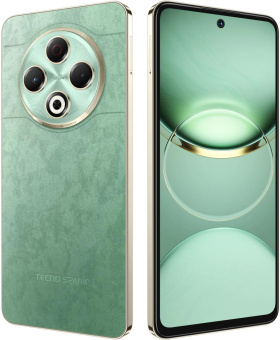 Смартфон Tecno Spark 30 128Gb 8Gb зеленый моноблок 3G 4G 2Sim 6.78" 1080x2436 Android 14 64Mpix 802.11 a/b/g/n/ac NFC GPS GSM900/1800 GSM1900 Protect FM A-GPS microSD max1024Gb от магазина РЭССИ