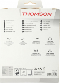 Наушники мониторные Thomson HED4407 TV Hi-Fi 8м черный проводные оголовье (00132469) от магазина РЭССИ