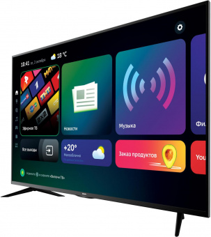 Телевизор LED BBK 50" 50LEX-8387/UTS2C Салют ТВ черный 4K Ultra HD 60Hz DVB-T2 DVB-C DVB-S2 USB WiFi Smart TV (RUS) от магазина РЭССИ