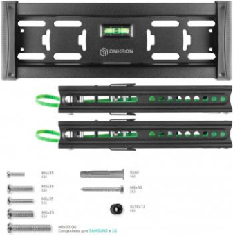 Кронштейн для телевизора Onkron TM4 черный 17"-43" макс.36.5кг настенный наклон от магазина РЭССИ
