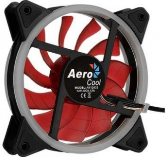 Вентилятор Aerocool Rev Red 120x120mm 3-pin 15dB 153gr LED Ret от магазина РЭССИ