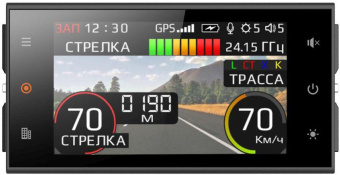 Видеорегистратор с радар-детектором Silverstone F1 Hybrid S-Bot Pro Wi-Fi GPS ГЛОНАСС черный от магазина РЭССИ