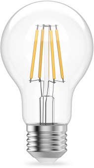 Лампа филам. Gauss Filament 7Вт цок.:E27 груша св.свеч.бел.теп. (упак.:10шт) (22217) от магазина РЭССИ