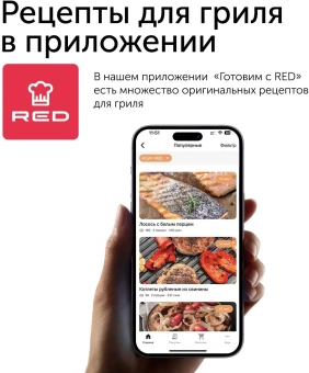 Электрогриль Red Solution SteakPRO RGM-M81 1950Вт черный/серебристый от магазина РЭССИ
