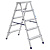 Двухсторонняя алюминиевая стремянка Алюмет 2х5 ступеней. Серия AD7205 от магазина РЭССИ