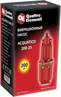Насос садовый вибрационный Quattro Elementi Acquatico 200-25 200Вт 960л/час (919-068) от магазина РЭССИ