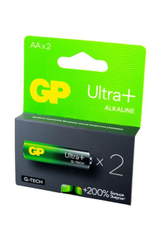 Элемент питания GP Ultra Plus GP15AUPA21-2CRSB2 G-TECH LR6 BL2 от магазина РЭССИ