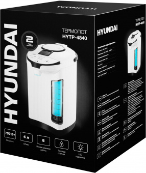 Термопот Hyundai HYTP-4840 4л. 750Вт белый/черный от магазина РЭССИ