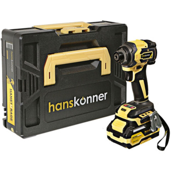 Аккумуляторный ударный винтоверт Hanskonner 1BatterySystem HCD20280BLC от магазина РЭССИ