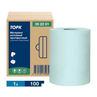 Материал нетканый протирочный TORK Advanced в рулонах арт 352201 1-сл. бирюзовый 25829 от магазина РЭССИ