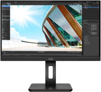 Монитор AOC 23.8" Pro Q24P2Q черный IPS LED 16:9 HDMI M/M матовая HAS Pivot 250cd 178гр/178гр 2560x1440 D-Sub DisplayPort FHD USB 5.14кг от магазина РЭССИ