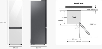 Холодильник Samsung RB38C671DSA/EF 2-хкамерн. серебристый от магазина РЭССИ