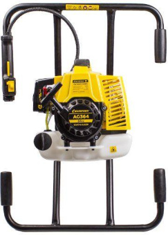 Мотобур Champion AG364 профес. 2-х такт. 2200Вт 3л.с. 64см3 8700об/мин от магазина РЭССИ