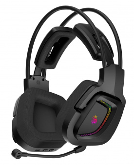 Наушники с микрофоном A4Tech Bloody MR575 черный 1.5м мониторные BT/Radio оголовье (MR575) от магазина РЭССИ