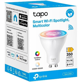 Умная лампа TP-Link Tapo L630 GU10 3.7Вт 350lm Wi-Fi (упак.:1шт) от магазина РЭССИ