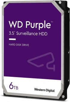 Жесткий диск WD SATA-III 2Tb WD22PURZ Surveillance Purple (5400rpm) 256Mb 3.5" от магазина РЭССИ