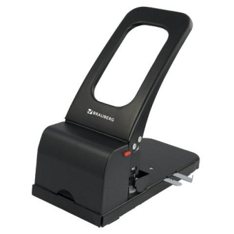 Дырокол BRAUBERG металлический МОЩНЫЙ "Heavy duty" до 100 листов черный 226869 от магазина РЭССИ
