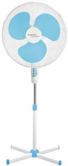 Вентилятор напольный Scarlett SC-SF111B23 45Вт скоростей:3 голубой/белый от магазина РЭССИ