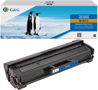 Картридж лазерный G&G GG-D111L черный (1800стр.) для Samsung Samsung Xpress SL-M2020/2022/2070 от магазина РЭССИ