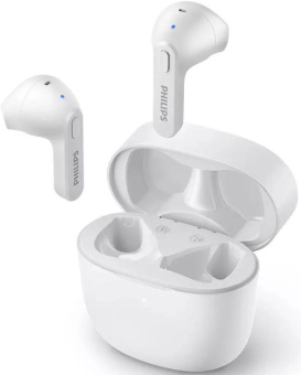 Гарнитура вкладыши Philips TAT2236WT/00 белый беспроводные bluetooth в ушной раковине от магазина РЭССИ