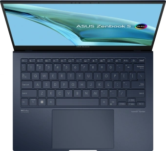Ноутбук Asus Zenbook S UX5304MA-NQ172 Core Ultra 7 155U 16Gb SSD1Tb Intel Graphics 13.3" OLED 3K (2880x1800) noOS blue WiFi BT Cam Bag (90NB12V3-M00B20) от магазина РЭССИ