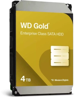 Жесткий диск WD SATA-III 4TB WD4004FRYZ Desktop Gold 512E (7200rpm) 256Mb 3.5" от магазина РЭССИ