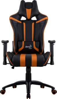 Кресло игровое Aerocool AC120 AIR-BO черный/оранжевый сиденье черный/оранжевый ПВХ/полиуретан с подголов. крестов. от магазина РЭССИ
