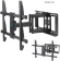 Кронштейн для телевизора Kromax GALACTIC-57 черный 32"-75" макс.60кг настенный поворотно-выдвижной и наклонный от магазина РЭССИ