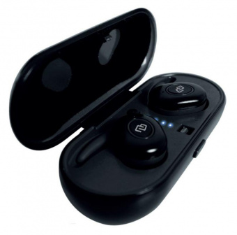 Гарнитура вкладыши Digma TWS-02 черный беспроводные bluetooth в ушной раковине (GEAR-S02) от магазина РЭССИ