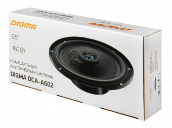 Колонки автомобильные Digma DCA-A602 (без решетки) 160Вт 90дБ 4Ом 16.5см (6 1/2дюйм) (ком.:2кол.) коаксиальные двухполосные от магазина РЭССИ