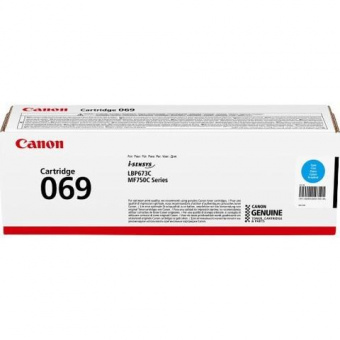 Картридж лазерный Canon 069C 5093C002 голубой (2000стр.) для Canon MF752Cdw от магазина РЭССИ