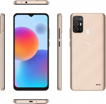 Смартфон ZTE Blade A52 64Gb 4Gb золотой моноблок 3G 4G 2Sim 6.52" 720x1600 Android 11 13Mpix 802.11 b/g/n GPS GSM900/1800 GSM1900 TouchSc FM microSD max512Gb от магазина РЭССИ