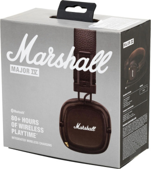 Гарнитура накладные Marshall Major IV коричневый беспроводные bluetooth оголовье (1006127) от магазина РЭССИ