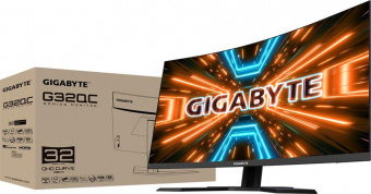 Монитор Gigabyte 31.5" G32QC A черный VA LED 1ms 16:9 HDMI HAS 350cd 178гр/178гр 2560x1440 165Hz DP 2K USB 7.8кг от магазина РЭССИ