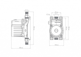 Насосная станция поверхностный Джилекс Комфорт Про 25/16 100Вт 1500л/час (4005) от магазина РЭССИ