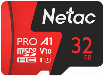 Флеш карта microSDHC 32Gb Class10 Netac NT02P500PRO-032G-R P500 Extreme Pro + adapter от магазина РЭССИ