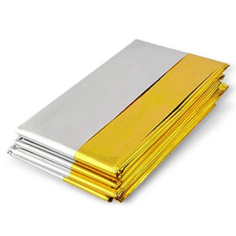 Туристическое изотермическое термоодеяло покрывало DASWERK серебро/золото 160x210 см 631157 от магазина РЭССИ