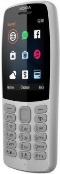 Мобильный телефон Nokia 210 Dual Sim серый моноблок 2Sim 2.4" 240x320 0.3Mpix GSM900/1800 MP3 FM microSD max64Gb от магазина РЭССИ