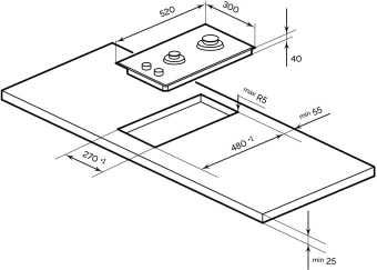 Газовая варочная поверхность Lex GVG 323A BBL черный от магазина РЭССИ