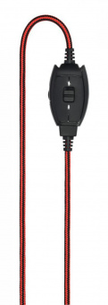 Наушники с микрофоном Hama HS-USB400 черный/красный 2м накладные оголовье (00139927) от магазина РЭССИ