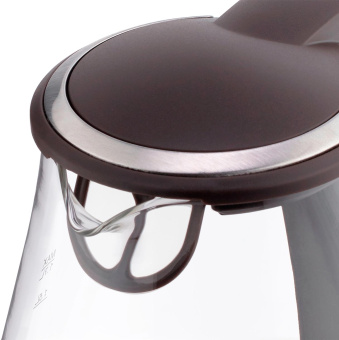 Чайник электрический Vitek VT-7015 1.7л. 2200Вт прозрачный/коричневый корпус: стекло/пластик от магазина РЭССИ