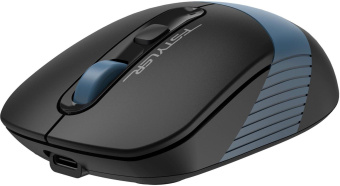 Мышь A4Tech Fstyler FB10CS черный/синий оптическая (2000dpi) silent беспроводная BT/Radio USB (4but) от магазина РЭССИ