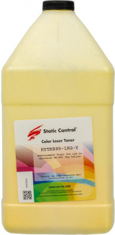 Тонер Static Control KYTK895-1KG-Y желтый флакон 1000гр. для принтера Kyocera Mita FS C8020/C8025/C8520 от магазина РЭССИ