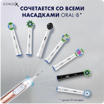 Зубная щетка электрическая Oral-B Genius X Lite Rose Gold D706.513.6 белый/розовый от магазина РЭССИ