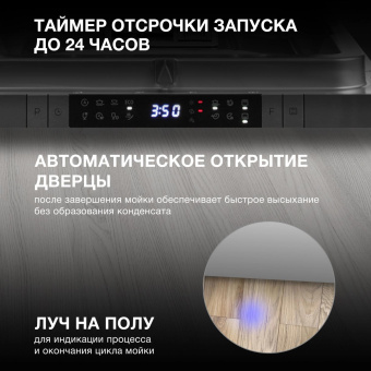 Посудомоечная машина встраив. Hyundai HBD 488 2100Вт узкая серебристый от магазина РЭССИ
