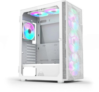 Корпус Montech X3 Mesh белый без БП ATX 3x120mm 2xUSB2.0 1xUSB3.0 audio bott PSU от магазина РЭССИ