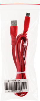 Кабель Premier 5-933RL45 2.0R USB-A-USB Type-C (m) 2м красный пакет от магазина РЭССИ