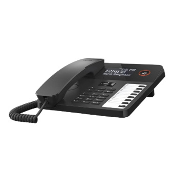 Телефон проводной Gigaset DESK 600 черный от магазина РЭССИ